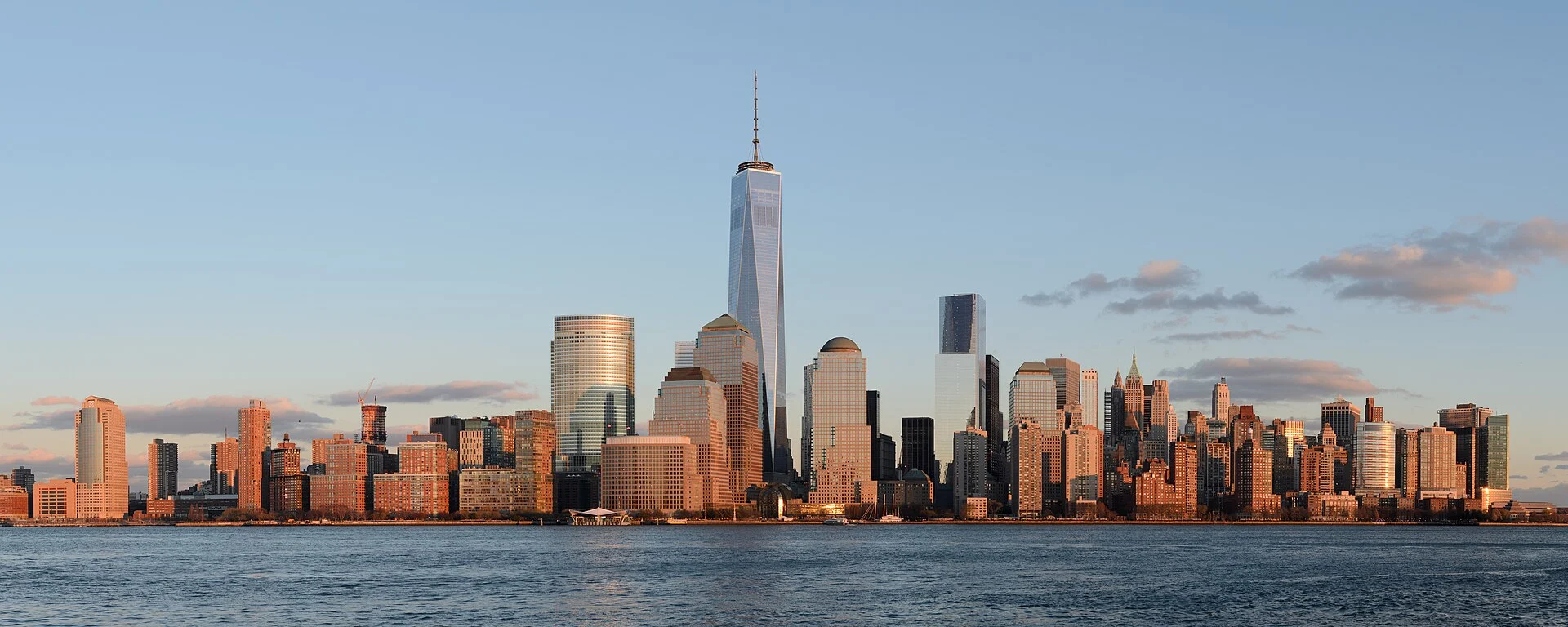 Lower Manhattan viewed from Exchange Place, Jersey City, November 2014
